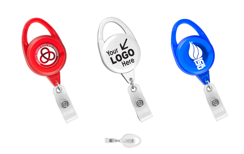 30" Retractable Carabiner Style Badge Reel 30" Retractable Carabiner Style Badge Reel